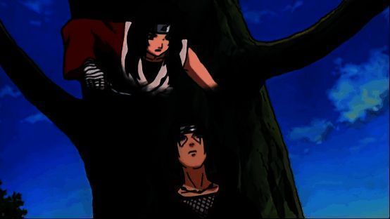 夕日红与宇智波鼬幻术较量场景图