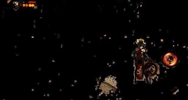 御手洗红豆新春限定空中普攻旋转冲击动图