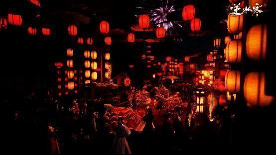 逆水寒手游春节江湖氛围画面