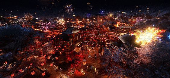 逆水寒手游全江湖庆典画面