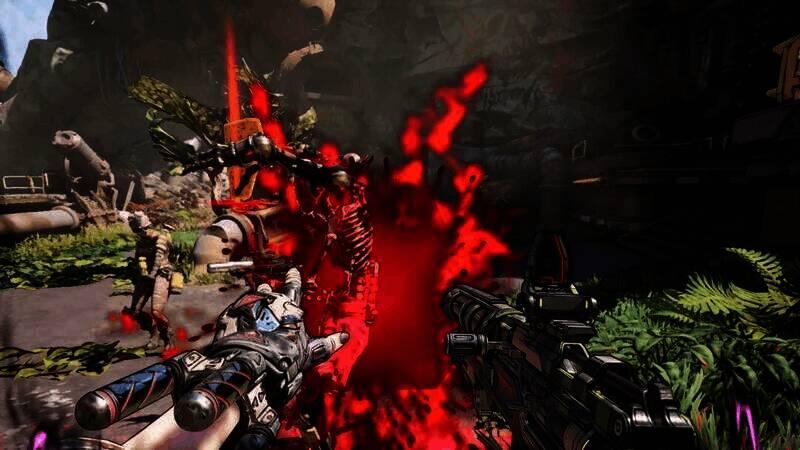 《无主之地4》血腥断肢画面