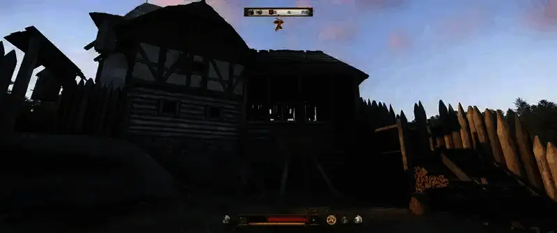 《天国：拯救2》游戏中拿石头的场景