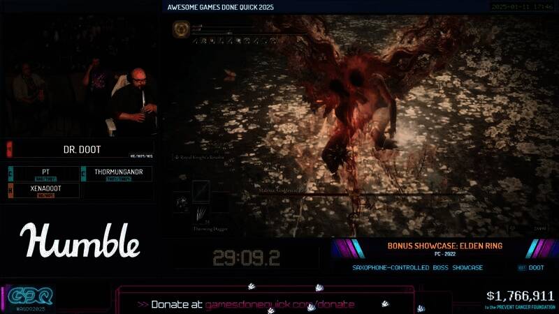 玩家使用萨克斯操作游戏画面