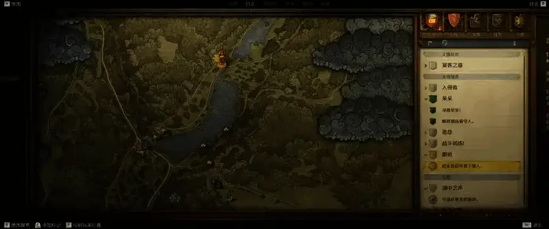 《天国：拯救2》中解救猎人遇狼的位置截图