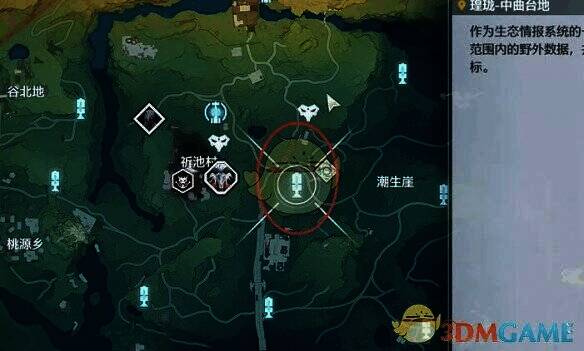 潮生崖左边锚点位置图片