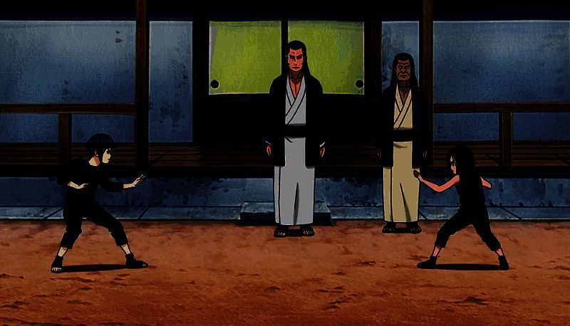 雏田与花火比试场景图