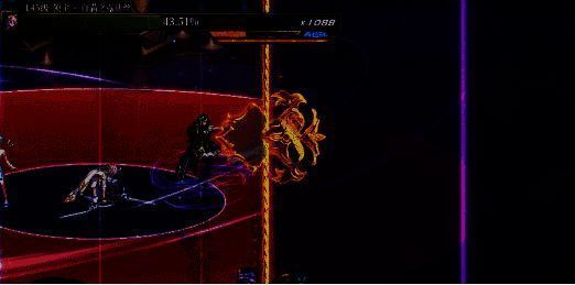 躲避塞蕾娜紫色范围攻击画面