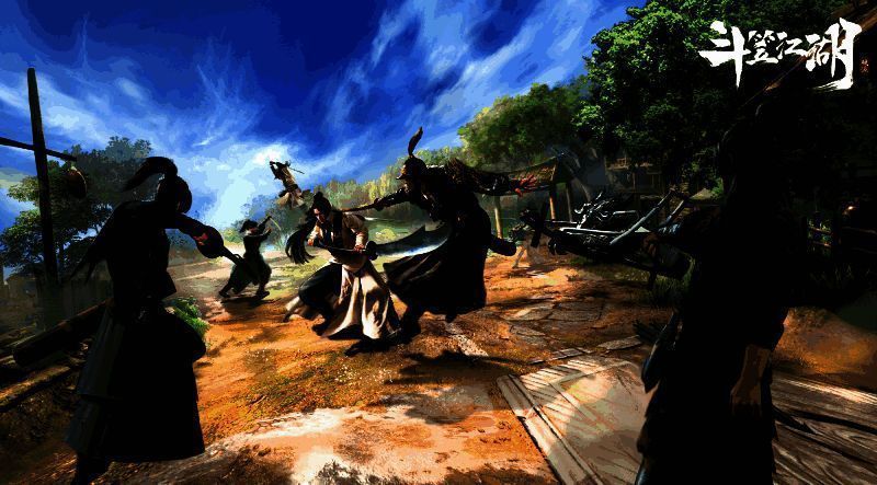 《斗笠江湖》龙陵争霸玩法画面