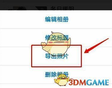 导出照片选项图