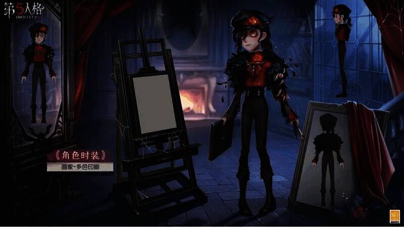 画家 - 多色印刷时装展示