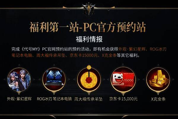 《代号MY》PC官方预约站福利宣传图