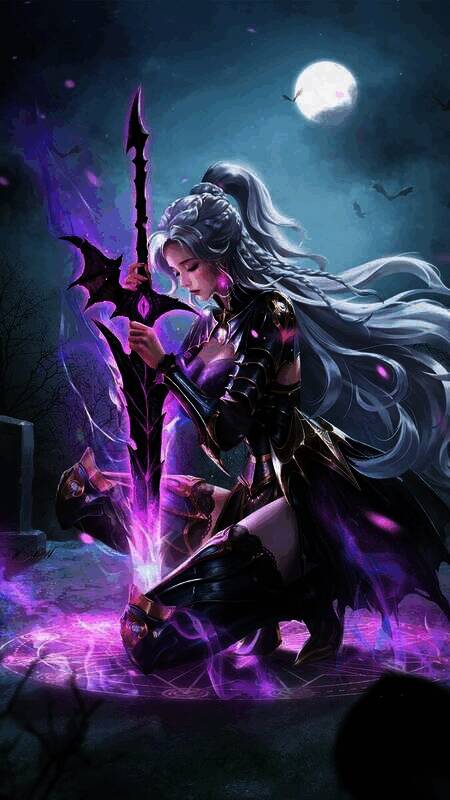 席娜新皮肤「幽夜清辉」形象