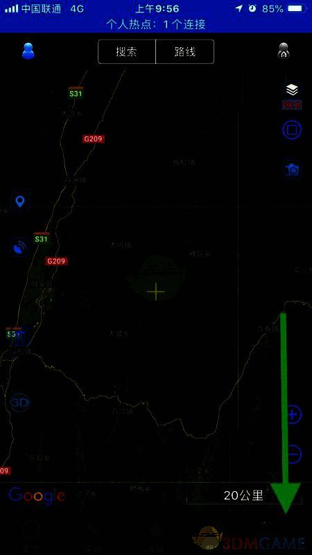 点击奥维互动地图更多按钮示意