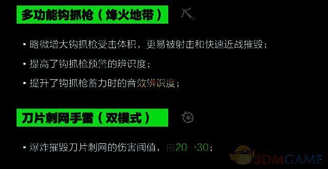 多功能钩抓枪和刀片刺网手雷调整图