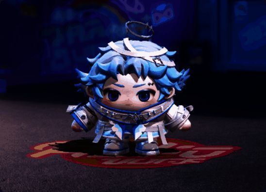 小天使银蓝形象图