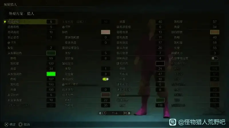 《怪物猎人：荒野》小丑捏脸数据图3