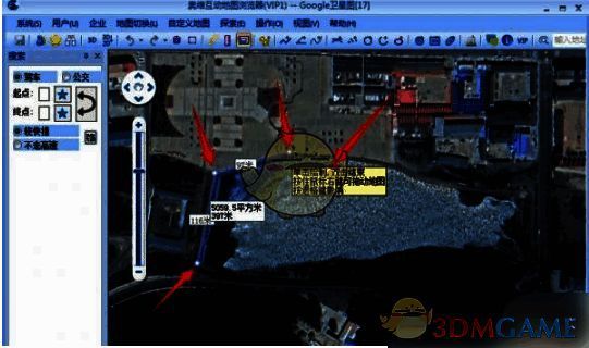 奥维互动地图框选区域示例图