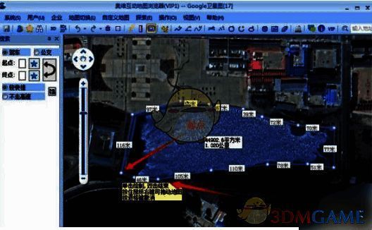 奥维互动地图完成框选示例图