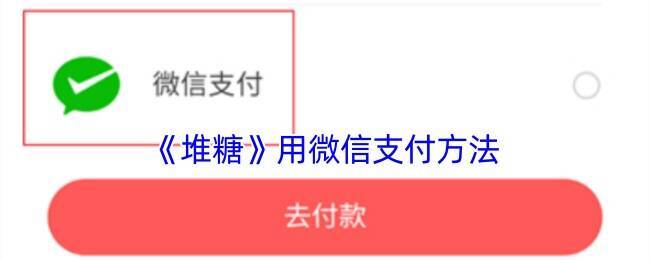 堆糖 APP 微信支付相关界面示例图