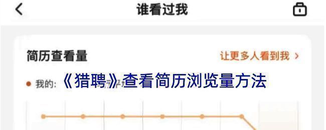 猎聘APP查看简历浏览次数相关页面示例