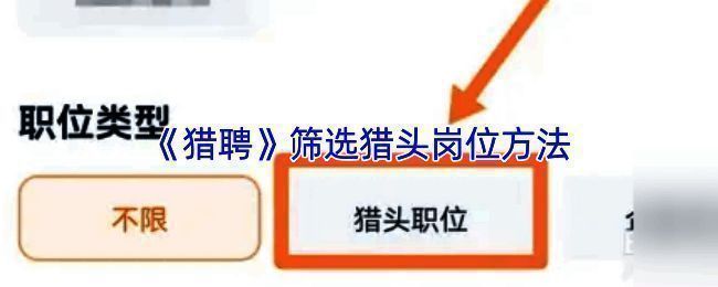 猎聘查看猎头职位相关界面截图