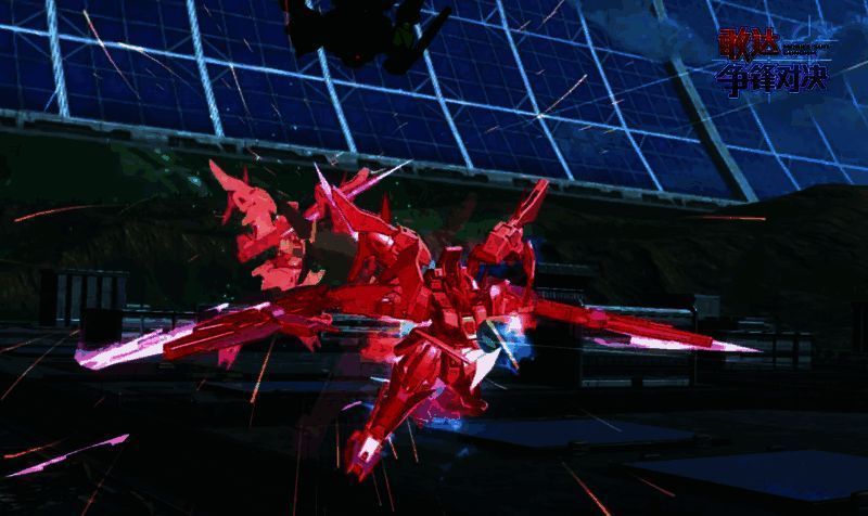 敢达00天翔型莫比乌斯Trans - Am形态格斗图