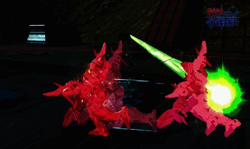 敢达00天翔型莫比乌斯Trans - Am形态普通射击图