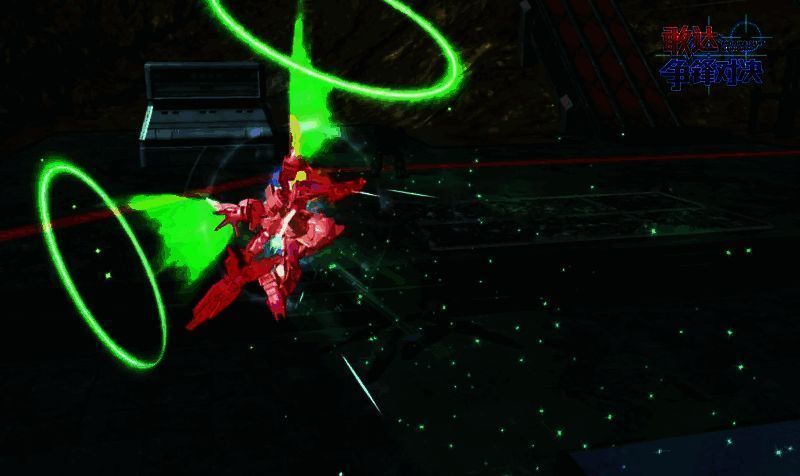 敢达00天翔型莫比乌斯Trans - Am形态技能1光翼突进图