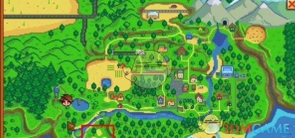 星露谷物语中大葱采集地点图