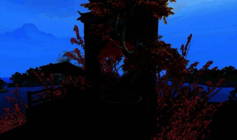 观景平台及古老银杏树图