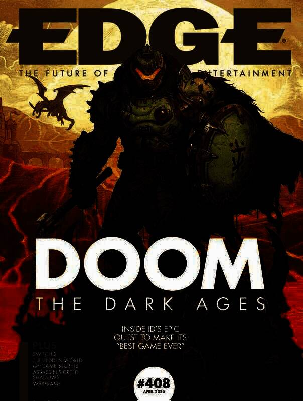 《毁灭战士：黑暗时代》Edge杂志封面，主角造型展示