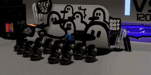 《闪光公仔》公仔展台展示