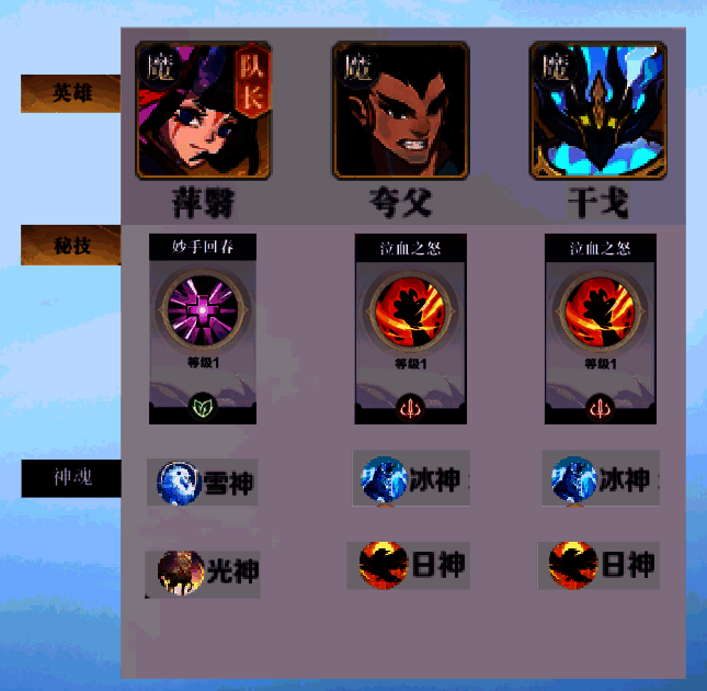 八荒旅途双核爆发流角色搭配图