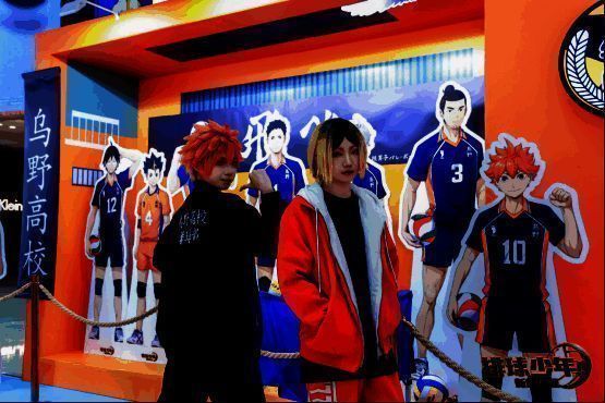 粉丝聚集为角色应援