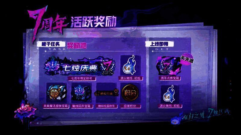 狼人杀七周年福利画面