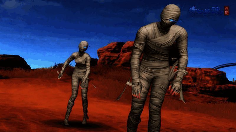 木乃伊时装展示图