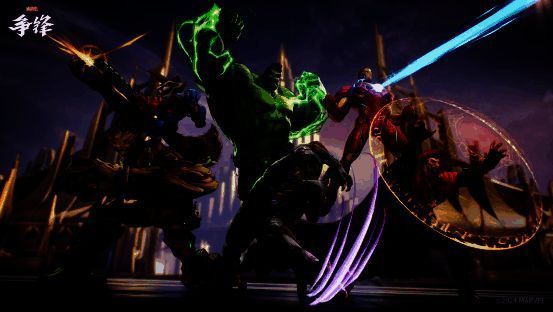 《漫威争锋》英雄战斗宣传图