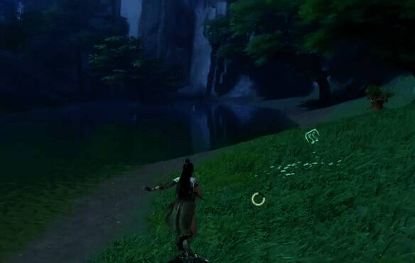 西边河边尽头画面