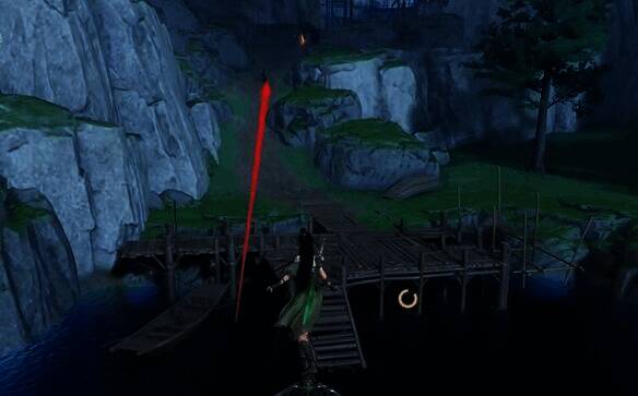 向北边营地飞行画面