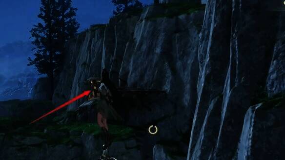 南边石头旁宝箱画面