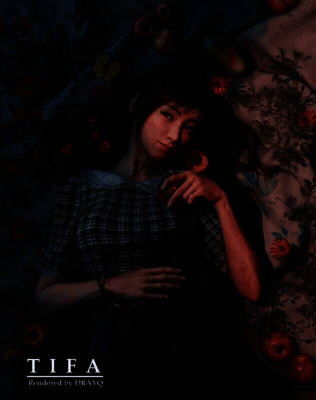 《最终幻想7》蒂法3D新图
