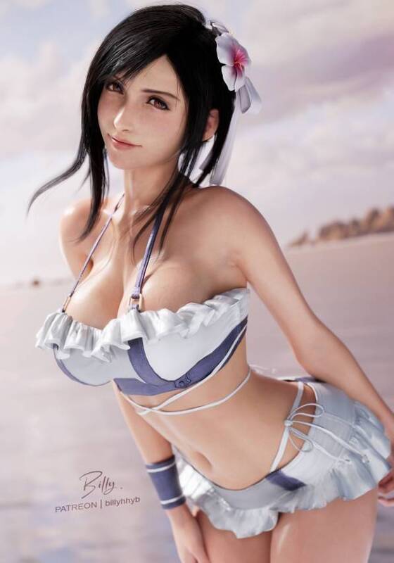 《最终幻想7》蒂法3D新图