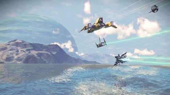 《无人深空》气态行星画面