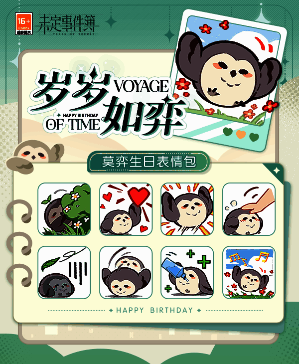 《未定事件簿》莫弈生日表情包