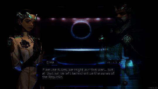 游戏人物对话场景