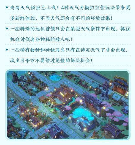 《筑城与探险》天气系统画面