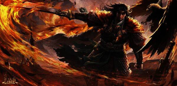 谋孙坚新皮肤横刀立马图