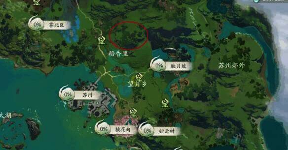 稻香里北边地图画面