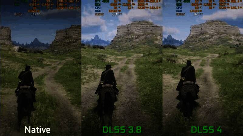 DLSS 3.8与DLSS 4对比图2