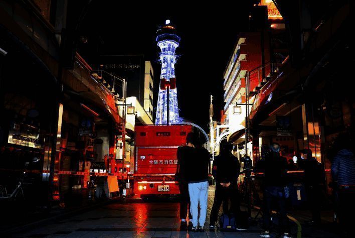 大阪街机厅火灾现场图3